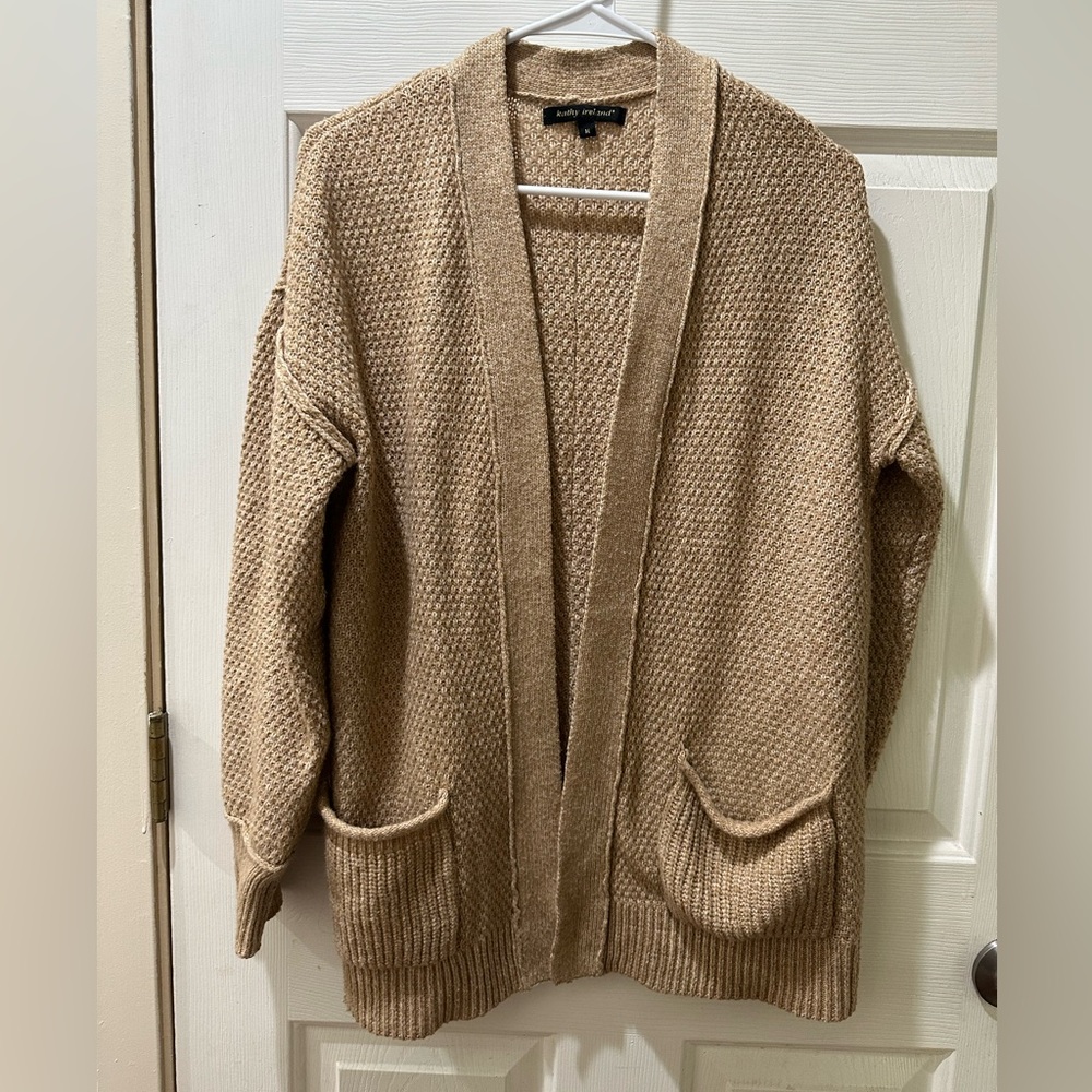 Kathy Ireland Warm Beige Knit Sweater